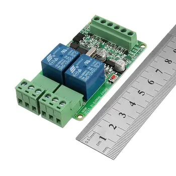 Modbus-rtu 2-pásmový relé modul Výstup 2 vstupný kanál, prepínač TTL / komunikačné rozhranie RS485