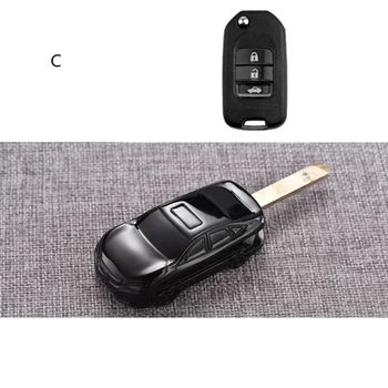 Model auta, Auto Keychain kľúča Vozidla Prípade Držiak Krytu Oblek Pre HONDA Accord Občianske Fit Jazz CRV HRV Vezel Mesto Odyssey Tlačidlo puzdro