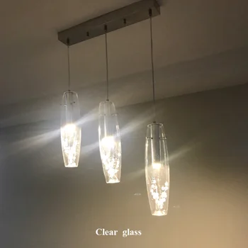 Moderná Severská Led Prívesok, Osvetlenie Sklo Čítanie Tvorivé Crystal HangLamp Domova Bar Svietidlá Champagne / Číre sklo