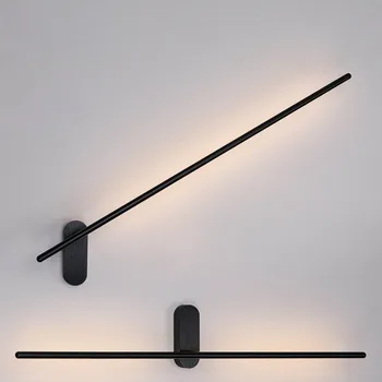 Moderné 1 Stene Sconce Vedľa Lampa LED Stick Nástenné Svietidlo pre Spálne, Kúpeľňa Nástenné svietidlo Art Deco Stenu Sconces Márnosť Light Black