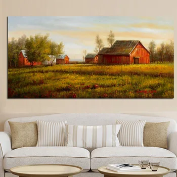 Moderné Claude Monet Dojem Pastoračnej Krajiny Plagát HD Tlač Abstraktné olejomaľba na Plátno na Stenu Obrázok pre Obývacia Izba