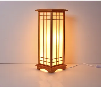 Moderné Japonské Poschodí Lampa Washitsu Tatami Dekor Okna Lampa Reštaurácia Obývacia Izba Chodba Osvetlenie Domov Design Drevo Lampa