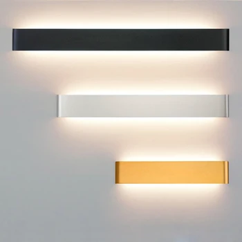 Moderné Jednoduchosť dlho LED nástenné svietidlo krytý Tvorivosti hliníkové Akryl 4 W 8W 14W sconce svetlo spálne, obývacia izba, schody uličkou