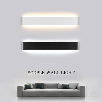 Moderné Jednoduchosť dlho LED nástenné svietidlo krytý Tvorivosti hliníkové Akryl 4 W 8W 14W sconce svetlo spálne, obývacia izba, schody uličkou