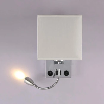 Moderné LED Nástenné Svietidlo Posteli Spálňa Nášivka Sconce s prenos USB Interiéru Čelo Domov Hotel Nástenné Svetlá(Bez Žiarovky)
