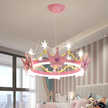 Moderné LED Pink luster pre dievčatá, detská izba jedinečný taliansky dizajn fialová luster v spálni reštaurácia dekoratívne lampy