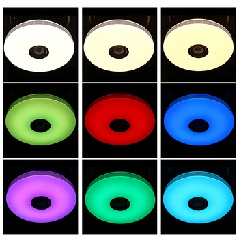 Moderné LED Stropné Svietidlá s Stmievateľné RGB bluetooth Hudba pre obývaciu izbu 36/72W APLIKÁCIE Ovládanie Diaľkové Ovládanie Lampa 110V/220V