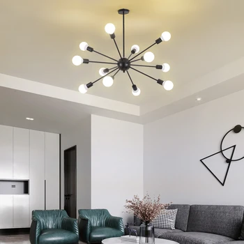 Moderné LED stropný luster svetlá pre obývacej izby, spálne, Jedálne študovňa Zlatá Čierne Telo AC90-260V Svietidlá, Lustre