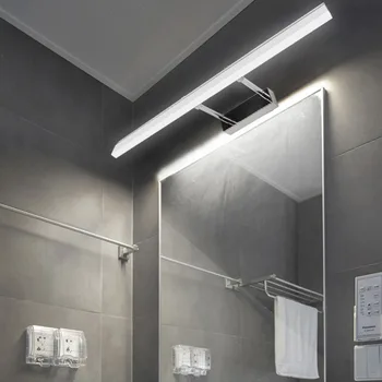 Moderné LED Zrkadlo Ľahkého priemyslu Nástenné Svietidlo Namontované 8W 12W z Nehrdzavejúcej Ocele Vnútorné Osvetlenie Nepremokavé Kúpeľňa make-up 220V 110V
