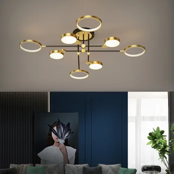 Moderné moderné led luster listry подвесные светильники luzes de teto lampes suspendues obývacej miestnosti dekorácie