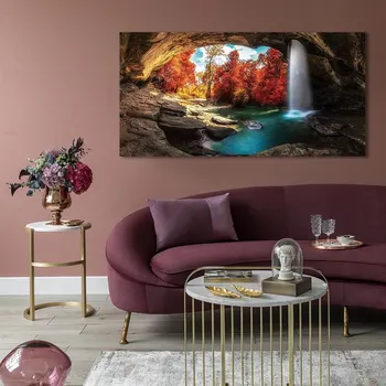 Moderné Plagáty Vytlačí Charakter Krajiny Plátno na Maľovanie Svitu Les Lake Obrázky pre obývacie Steny, Spálne, Umenie Domova