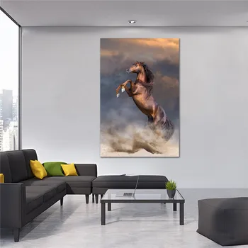 Moderné Plátno Kôň Maľovanie Prined Giclee Tlač Wall Art Obrázky Domov Obývacej izby, Spálne Dekorácie Plátno Plagáty Výtlačkov