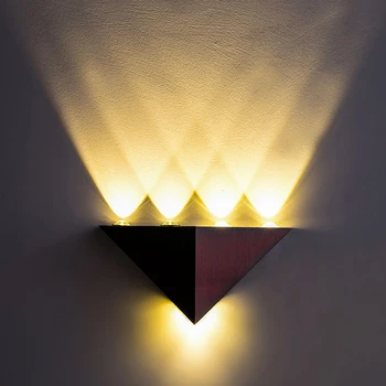 Moderné RGB Trojuholník LED Nástenné Svietidlo AC90-265V Vysoký Výkon Domáce Osvetlenie, Hliníkové Led Nástenné Svietidlo Pre Domáce Dekorácie