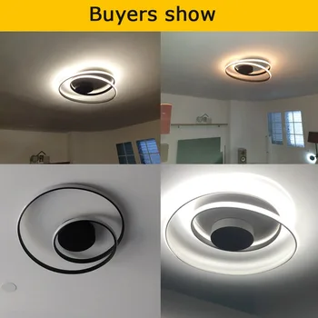 Moderné Stropné Svetlá Pre Obývacia Izba, Spálňa Štúdia Izba jedáleň Biela /čierna/zlatá farba povrchovú montáž Stropné Lampy