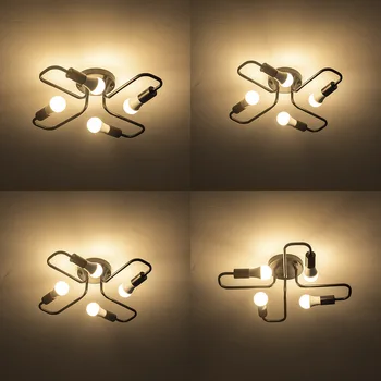 Moderné Viacerých Rod Kovaného Železa LED Stropný Luster Osvetlenie Obývacej Izby, Spálne, Lustre Kreatívne Domáce svietidlá