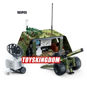 Moderné vojenských Poľných delostreleckých pozícií batisbricks údaje stavebným ww2 armády sily tiger akcie hračky pre chlapcov dary