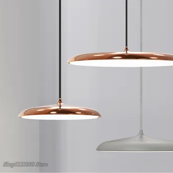 Moderný Prívesok Svetlá Danish Art Kovové LED Prívesok, Svetlá Obývacia Izba Visí Lampa Kuchynské Svietidlo Interiérové Svietidlo Dekorácie