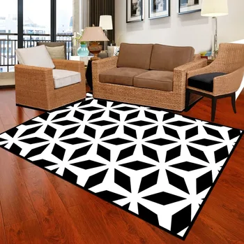 Moderný štýl geometrický dizajn Nordic koberec obývacia izba gauč čaj stôl spálňa plná obdĺžnikový domácnosti umývateľný