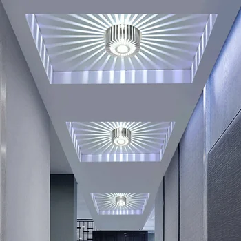 Moderný Štýl LED Nástenné Stropné svietidlo Sconce Teplá Biela Osvetlenie, Zariadenie Interiéru Svietidlo 3W E2S