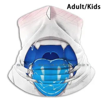Modrý Jazyk Non - Jednorazové Úst Tvár Masku Pm2.5 Filtrov Pre Dieťa Dospelých Modrý Jazyk Ahego Anime A Hentai Sliny V Ústach Pixel