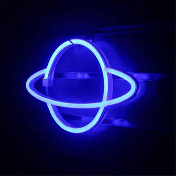 Moduly LED Planéty Neónové Lampy USB Noc Lampa Vianoce Domov Izba Strany Dekoratívne Nástenné svietidlo Dieťa Darček