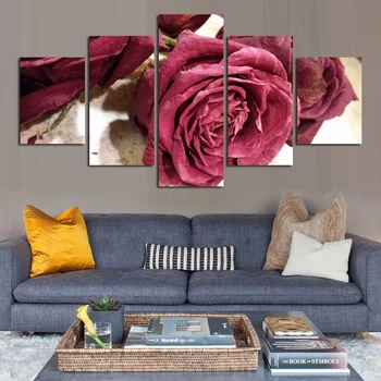 Modulárny Obrázky Art Rose Plagát na Stenu Umenie Modulárny Obrazy Pre Kuchynské Nástenné Obrazy Pre Obývacia Izba Plátno na Maľovanie FA464