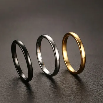 Modyle 2020 Nový Roztomilý Ženy Zlata-Farebná Krúžky Moderný 2 mm Karbid Volfrámu Snubné prstene pre Ženy