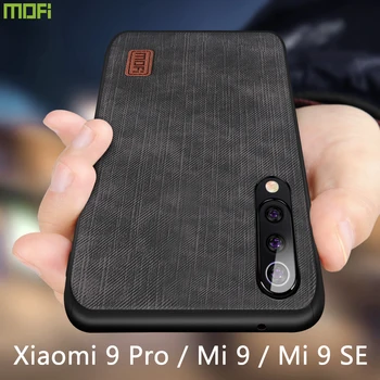 Mofi Pre Xiao Mi 9 Pro Prípade Luxusné Silikónové Zadný Kryt Telefónu Prípade Mi9 9 SE Silikónové shockproof džínsy PU koža