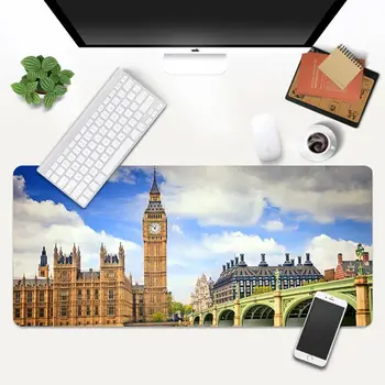 Moje Obľúbené Big Ben v Londýne Comfort Mouse Mat Gaming Mousepad Herné Podložka pod Myš Veľké Deak Mat 700x300mm pre overwatch/cs go