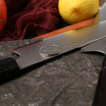 Mokithand Damasku Ocele Kuchár Nôž 9 Palcový Japonský VG10 Kuchynské Nože Profesionálne Japonsko Ocele Rybie Mäso Nôž pre Domáce
