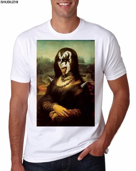 Mona Lisa Kiss T Shirt Nové Stvorenie Destroyer Neon Rock Láska Tvár Gén Zbraň