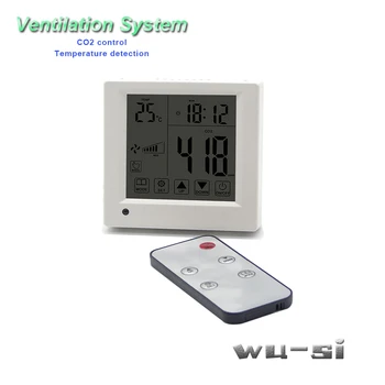 Monitorovanie detektor CO2 analyzer kontroly, air ventilačný systém, diaľkové ovládanie umožňuje ovládať