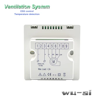Monitorovanie detektor CO2 analyzer kontroly, air ventilačný systém, diaľkové ovládanie umožňuje ovládať