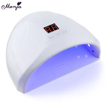 Monja 7 Farieb 36W na Nechty, Vlasy USB Nabíjanie Nechty LED Nail Art Lampa UV Gél Quick Dry Automatický Senzor Načasovanie Manikúra Stroj