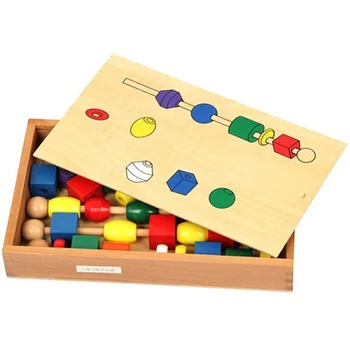 Montessori Perličiek Sekvenčné Nastaviť Blok Hračky Klasické Hračky