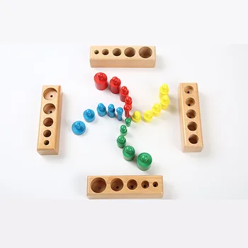 Montessori Valec Zásuvky Logická Hračka Baby Farebné Predškolského Vzdelávania Drevené Hračky Pre Deti