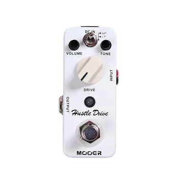 MOOER Micro Hustle Jednotky Distortion effect gitara pedál Trubice-ako Riadiť zvuk Gitary Pedál Kompaktný s Voľný Konektor
