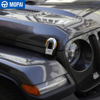 MOPAI Auto Samolepky pre Jeep Gladiator JT 2018+ Auto Kapota Západku Zámku Chytiť Dekorácie Kryt Príslušenstvo pre Jeep Wrangler JL 2018+
