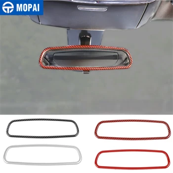 MOPAI Interiérové Lišty ABS Auto Vnútorné Spätné Zrkadlo Dekorácie Rám, Kryt Samolepky pre Dodge Nabíjačku 2010-2019 Príslušenstvo