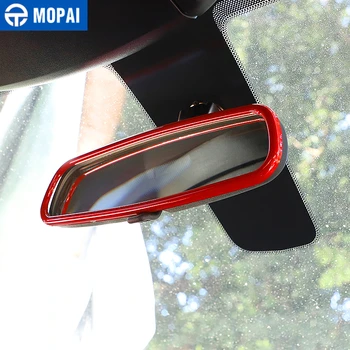 MOPAI Interiérové Lišty ABS Auto Vnútorné Spätné Zrkadlo Dekorácie Rám, Kryt Samolepky pre Dodge Nabíjačku 2010-2019 Príslušenstvo