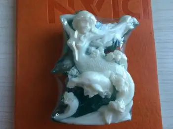 Morská víla a Dolphin Koni Vlna, Ručne vyrábané Mydlo Formy 3D Silikónové Morská víla Mydlo Plesní