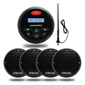 Morské Bluetooth Stereo Loď Rádio FM, AM Prijímač MP3 Prehrávač Audio 3 Palcový 2 Spôsob Morských Nepremokavé Motocykel Reproduktor + Anténa