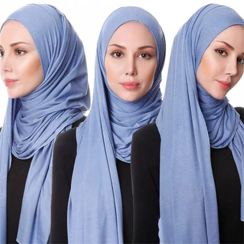 Moslimské ženy dres, šál hidžáb turban čiapky islamskej obyčajný šatku foulard femme musulman šály, arabské zábal hlavu šatku hoofddoek