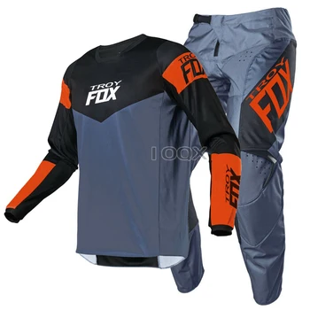 Motocross MX ATV Revn 180 Racing Suit Off-road MTB DH Dirt Bike Výstroj Jersey Nohavice Combo Motocykel Celý Oblek