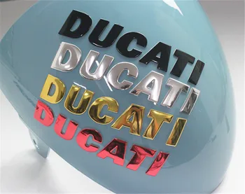 Motocykel 3d Nálepky, Nálepky s Logom pre Ducati červené čierne zlato žltá, strieborná farba nálepky