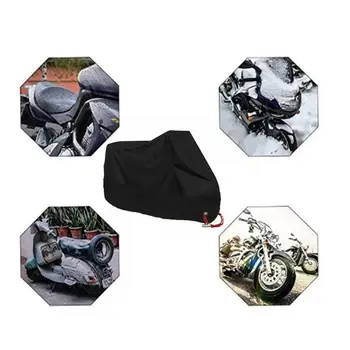 Motocykel Cover Universal Outdoor UV Protector Skúter Všetky Sezóny Nepremokavé Cyklistické Dážď Prachotesný Kryt M L XL 2XL 3XL 4XL 190T