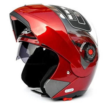 Motocykel Flip Up Double Clonu Prilba DOT ECE Moto Motorky Prilby S Vnútornou Slnečná Clona Unisex Prilby Jiekai 105