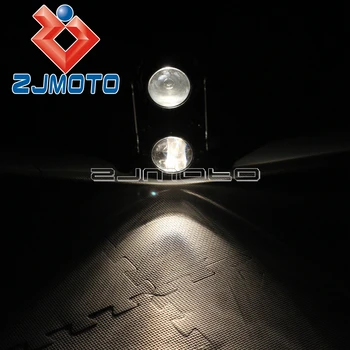 Motocykel Vietor Obrazovke ABS Plast Twin Reflektor Čierny Držiak na Motocykel, Streetfighter Projektor Dual Sport Svetlometov
