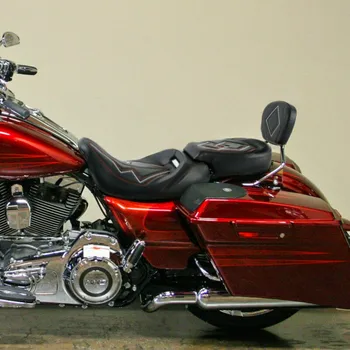 Motocykel Vodič Spolujazdec Vpredu Zadné Sedadlo & Operadla pad Pre Harley Turné Road King Street Glide 09-20