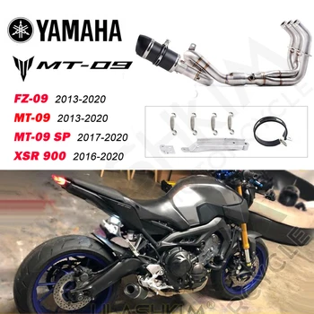 Motocykel Výfukových Šál Strede Rúry Celý Systém Yamaha MT-09 FZ-09 roku 2013 Do roku 2020 MT09 SP 2017-2020 XSR 900 2016-2020